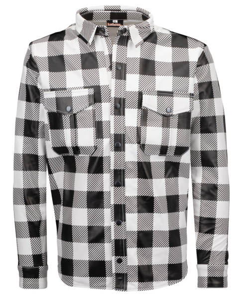 Leather shirt, long sleeves, checkered, many colours